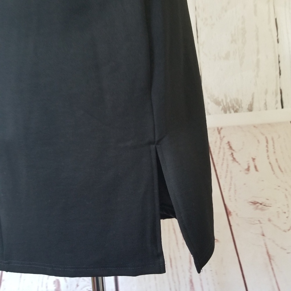 HARPER + LEMON Blk Sleeveless Halter Sheath Dress - Picture 5 of 8